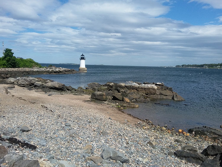 The inspiration for the Winter Island Lighthouse painting was this photograph taken at Winter Island, Salem, MA.