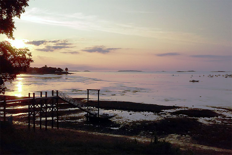 The dramatic ever changing view of the ocean from Independence Park, in Beverly, MA.